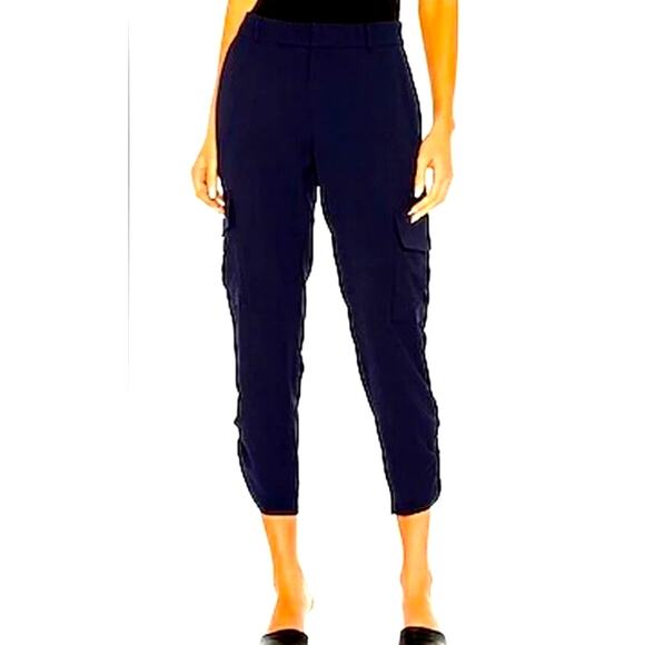Parker Simone Cropped Ruched Cargo Pants in Aquarius, 16 - Picture 1 of 8